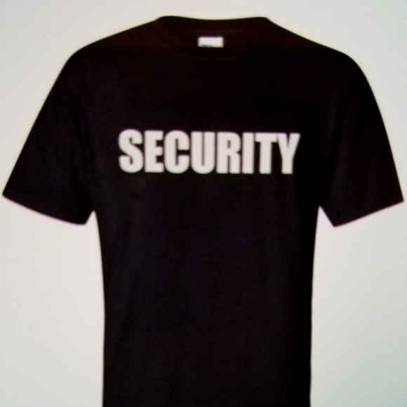 Delta Other - Black short sleeve SECURITY shirt.